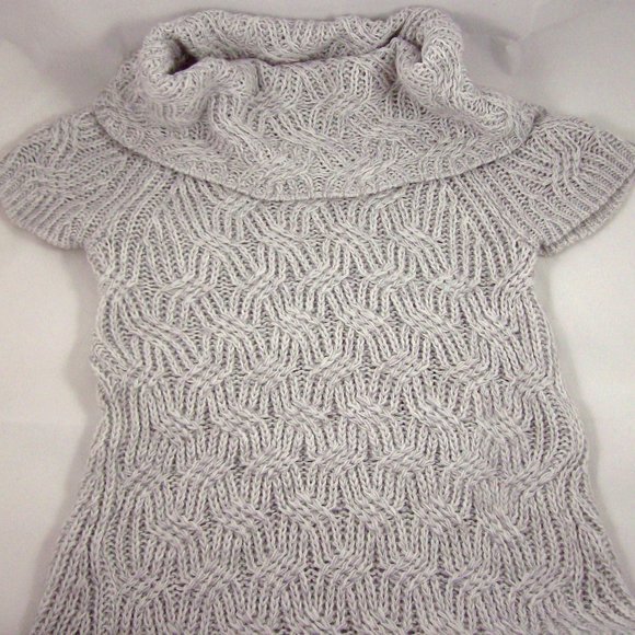 Worthington Gray Textured Cowl Neck Tunic Sweater - FINAL SALE *** PRICE IS FIRM - Picture 4 of 10